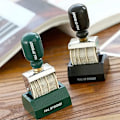 Miniatyrbillede 3 af 5: Retro træhåndtag rullestempel, gummistempel til DIY-håndværk