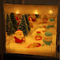 Miniatyrbilde 5 av 5: DIY Julenissen Kube Lampe, Juletre Nattelys, 2 i 1 Speil, og LED Kube Lampe, Julelys, DIY