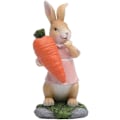 Miniatyrbillede 3 af 5: Kanin Gulerod Statuer Bunny Æg Figurer Havepynt Dyr Forår Påske (Gulerod)