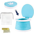 Miniatyrbillede 1 af 5: Foldbar toilet til børn, rejsepotte 24 * 5 cm grøn