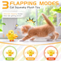 Miniatyrbild 3 av 5: 1 interaktiv katt-leksak med laddningsbar fladdrande and