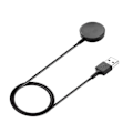 Miniatyrbilde 1 av 5: Lader for Galaxy Watch 4 Active 2 R820 R830 R500 USB Hurtiglading Magnetisk Dokkingstasjon Smartklokke Tilbehør Svart