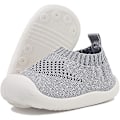Miniatyrbillede 1 af 5: Baby Første-Gå-Sko 1-4 År Børnesko Trænere Småbørn Spædbørn Drenge Piger Blød Sål Skridsikker Lærred Åndbar Slip-on Sneakers