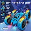 Pikkukuva 2 / 5: Kauko-ohjattava 360° temppuauton, 2,4 GHz:n RC-auto, kaksisuuntainen kaukosäätimellä, pyöränvalot, 4 akkua, 4WD maastoauto