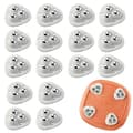 (16 STK, Hvit) Selvklebende Mini Caster Hjul, Lim Universal