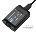 Miniatyrbillede 3 af 5: NP-40 batteri med LED-indikatorlys + 2 stk. NP-40 batterier 3,7