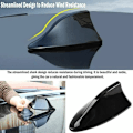 Miniatyrbilde 3 av 5: Universal Shark Fin Bilantenne - FM-radioantenne med vanntett lim