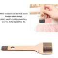 Miniatyrbilde 2 av 5: 1 stykke trevevstol kam, DIY veving verktøy, dobbel