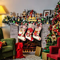 Miniatyrbild 5 av 5: Julstrumpor Set om 3 18\" Stora Julstrumpor Presentpåse
