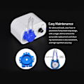 Miniatyrbillede 4 af 4: Kamoer NKCP-B08B 24V peristaltisk pumpe akvarie vandpumpe flow justerbar 14~41.5ml/min til DIY hvid