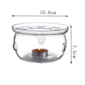Miniatyrbillede 5 af 5: Transparent Krystalklar Glas Tekandevarmer Passer til Tekande Glas