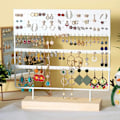 Miniatyrbillede 1 af 5: Øreringsholder Display Stativ 3-lags Ørestik Holder Smykker