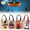 Pikkukuva 1 / 5: 4 kpl Halloween-kassit Halloween-pellavakantokassit lapsille