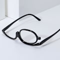 Miniatyrbilde 2 av 4: Flip Over Makeup Reading Magnifying Glasses Folding Eye +1.0 To +4.0 Eyeglasses Black