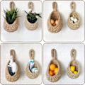 Miniatyrbilde 5 av 5: Veggmonterte frukt- og grønnsakskurver, Jute Dråpeform