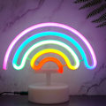 Miniatyrbillede 3 af 5: Regnbue Neonlys Regnbue Lampe Regnbuegaver til Kvinder USB/Batteridrevet Neon Regnbue Lys Regnbuegaver til Piger