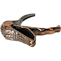 Miniatyrbilde 3 av 5: Gitar-Capo for akustiske og elektriske gitarer - Alligator-formet aluminium-legering akustisk gitar-Capo med muslingeskal