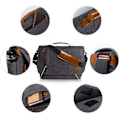 Miniatyrbilde 4 av 5: 17-17,3 tommers Laptop Messenger Bag for Menn og Kvinner Vannresistent