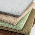 Miniatyrbillede 2 af 5: 1 x Beige Linned Bomuld Sommer Stolhynde - 40 x 40 x 4 cm - Ensfarvet Linned Look - Plet- og Vandafvisende - Med