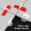 Miniatyrbillede 2 af 2: Clips 10 stk. 1mm Fliseafstandsstykker Professionel Selvnivellerende Afstandsstykke