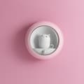 Rosa Laddningsbara Induktions-LED Nattleksset med 2 st