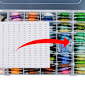 Miniatyrbilde 5 av 5: Embroderi oppbevaringsbokssett, vikleplate, viklemaskin,