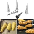 Miniatyrbillede 2 af 3: 5 stk. koniske rør koniske rulleforme i rustfrit stål spiral