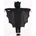 Miniatyrbilde 2 av 5: Barnedrakt for Halloween - Flaggermuskostyme for gutter og jenter, hettegenser med vinger for Halloween-triks eller godteri, passer