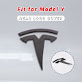 Pikkukuva 5 / 5: Model Y -tarvikkeet Teslan embleemitarra 2 kpl/setti 2024 2023 2022 2021 2020 Logo-tarra (Musta)