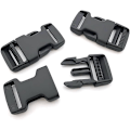 Miniatyrbillede 4 af 5: 20 stk. 20 mm brede webbing spænder, sorte plastik udskiftning