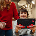 Pikkukuva 3 / 5: Musta-punainen silikonikuori Samsung Galaxy Tab A9 plus 11” (SM-X216B) (2023)