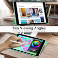 Miniatyrbild 5 av 5: Fodral för Nya iPad 9:e/8:e/7:e Gen (2021/2020/2019), Mjuk TPU Genomskinlig Frostad Bakre Skyddsskal Smalt Skal Skydd