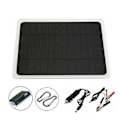Miniatyrbillede 3 af 5: 22w solcellepanel 12v trickle oplader batterioplader kit vedligeholdelsesbåd Rv bil
