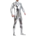 Miniatyrbild 1 av 5: Unisex Metallic Bodysuit Zentai utan huva Vuxen Blank En Piec