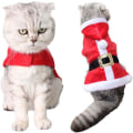 Miniatyrbild 1 av 5: Juldräkt för katt, Kattkläder Jul Söt Tomte