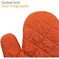 Miniatyrbild 2 av 5: Par värmetåliga ugnshandskar, orange, one size