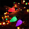 Miniatyrbillede 2 af 5: 25,7FT 50LED Batteridrevne Julelys, 8 Tilstande Julepynt Indendørs Lys, Vandafvisende C9 Julelys