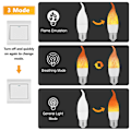 Miniatyrbild 3 av 5: 6-pack E26 LED-lampa med flam-effekt