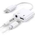 Pikkukuva 1 / 5: iPhone-kuulokeliitäntä 2-in-1 Lightning+3,5 mm liitäntä kuulokkeille