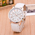 Miniatyrbillede 3 af 5: Luksus Brand Læder Quartz Ur Dame Herre Mode Armbånd
