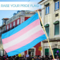 Miniatyrbillede 5 af 5: 90*150cm transgender flag stort format transgender flag hvid