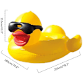 Miniatyrbild 2 av 5: (Newway) Uppblåsbar anka pool float, 79'Giant Tub Float solbad pool lounge float för barn vuxna utomhus pool float säng solbad pool flotte för Bea