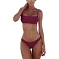 Miniatyrbillede 1 af 5: 1 stk. Bikini Sæt Badetøj til Kvinder Lav Talje Tanga Badetøj