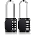 Miniatyrbilde 1 av 5: Utendørs lang kode hengelås for port, skur, 4-sifret stor 4-sifret