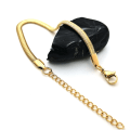 Miniatyrbillede 2 af 5: 1 stk. (Guld, 21 cm) Ankelkæde Kvinde Sølv Fod Armbånd Ny
