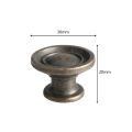 Miniatyrbilde 1 av 2: 4 stk Enkle Runde Knapper i Bronse, Europeisk Stil, Håndtak for Skap