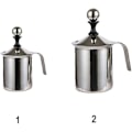 Pikkukuva 5 / 5: Kahvi Cappuccino Vaahdotin Kaksoisverkko Latte Myrkytön Ruostumaton Teräs Sekoitin Mini Maitovaahdottimet 400ml Hopea