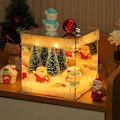 Miniatyrbilde 1 av 5: DIY Julenissen Kube Lampe, Juletre Nattelys, 2 i 1 Speil, og LED Kube Lampe, Julelys, DIY