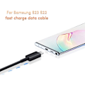 Miniatyrbillede 3 af 5: Type C til Type-C Super Hurtig Opladerkabel til GalaxyS23 S22 S21, 1M