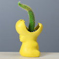 Miniatyrbillede 2 af 5: 1 stk. 9,5 cm hvid keramik kød krukke, multi kød plante kød krukke,